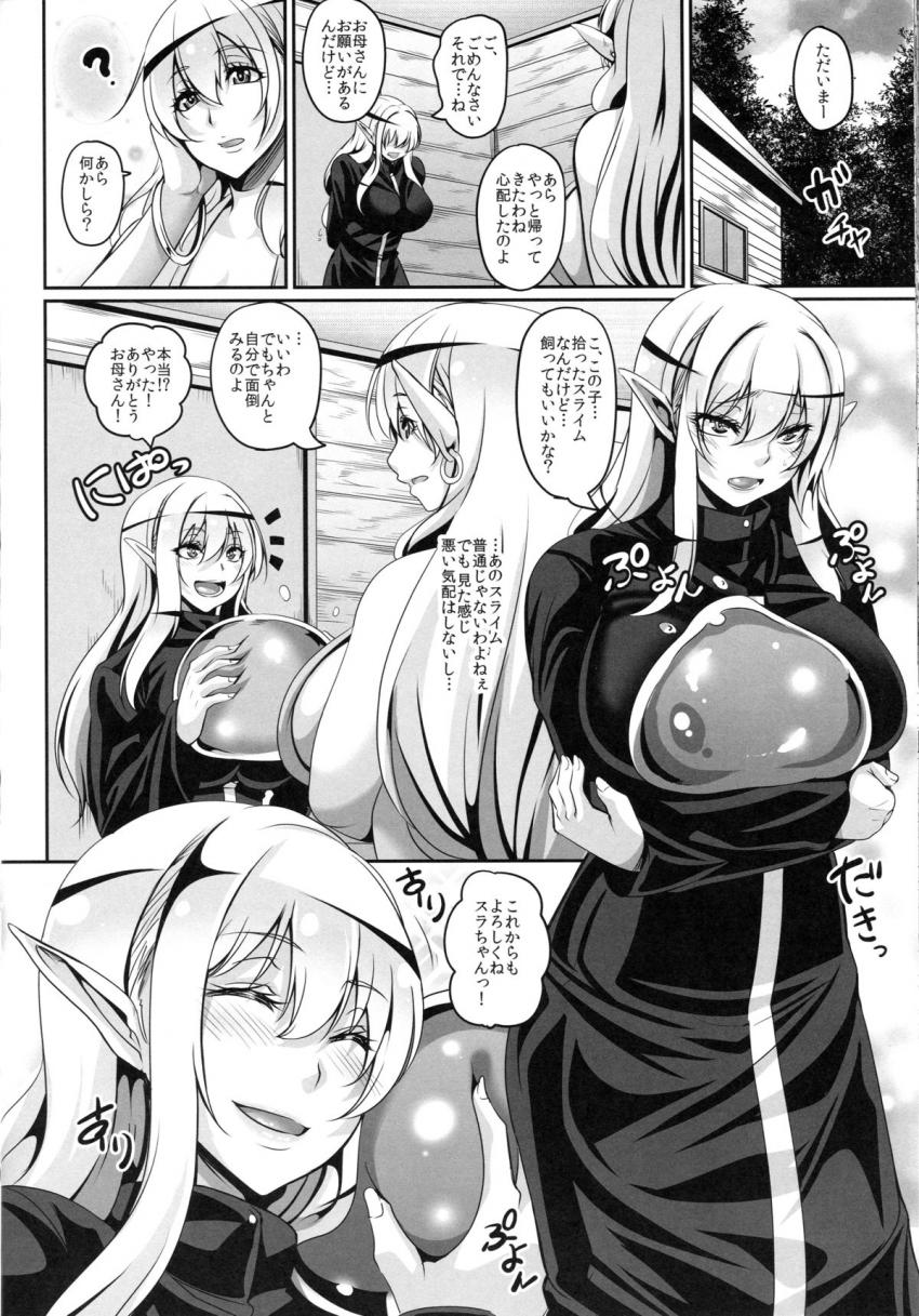淫乱エルフ娘とスライム : 031
