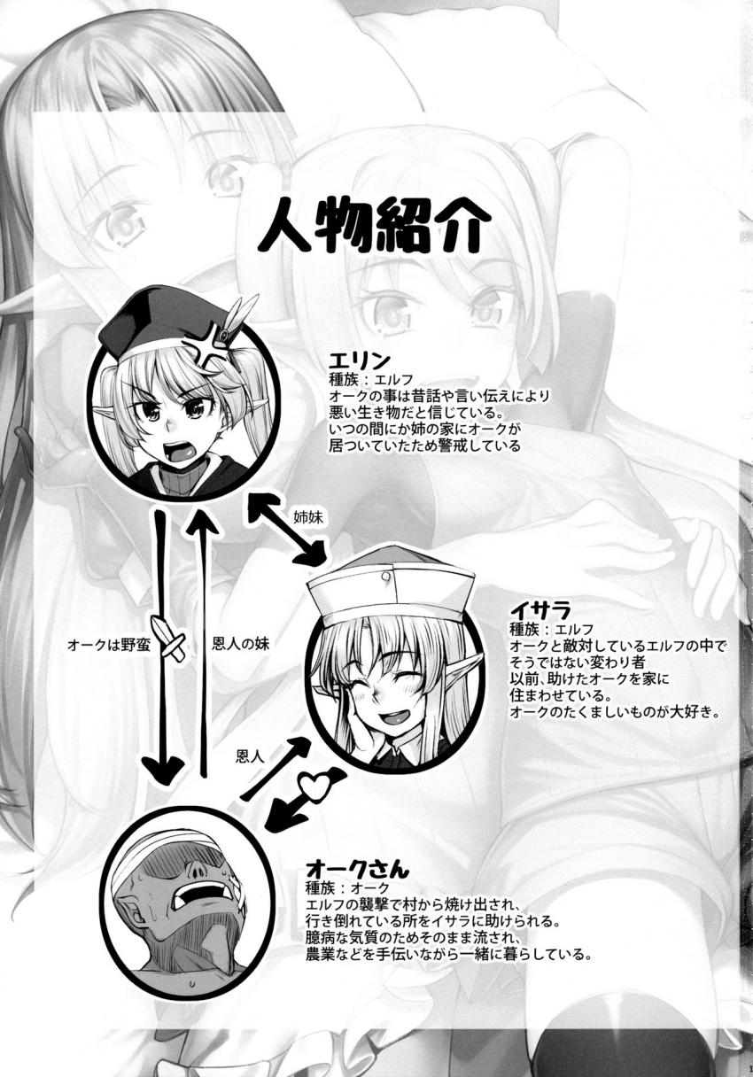 エルフ姉妹とオークさん : 002