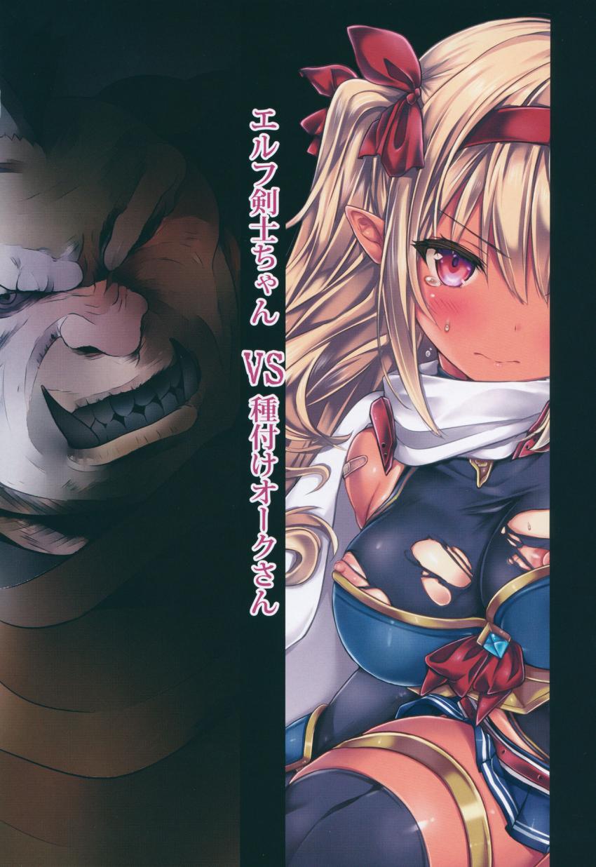 エルフ剣士ちゃんVS種付けオークさん : 005