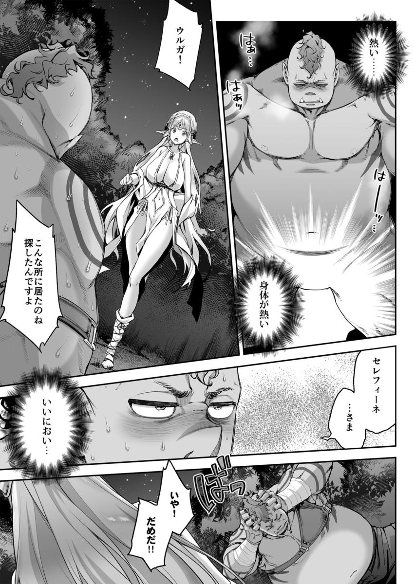 淫らなエルフさんはオークくんがお好き : 016