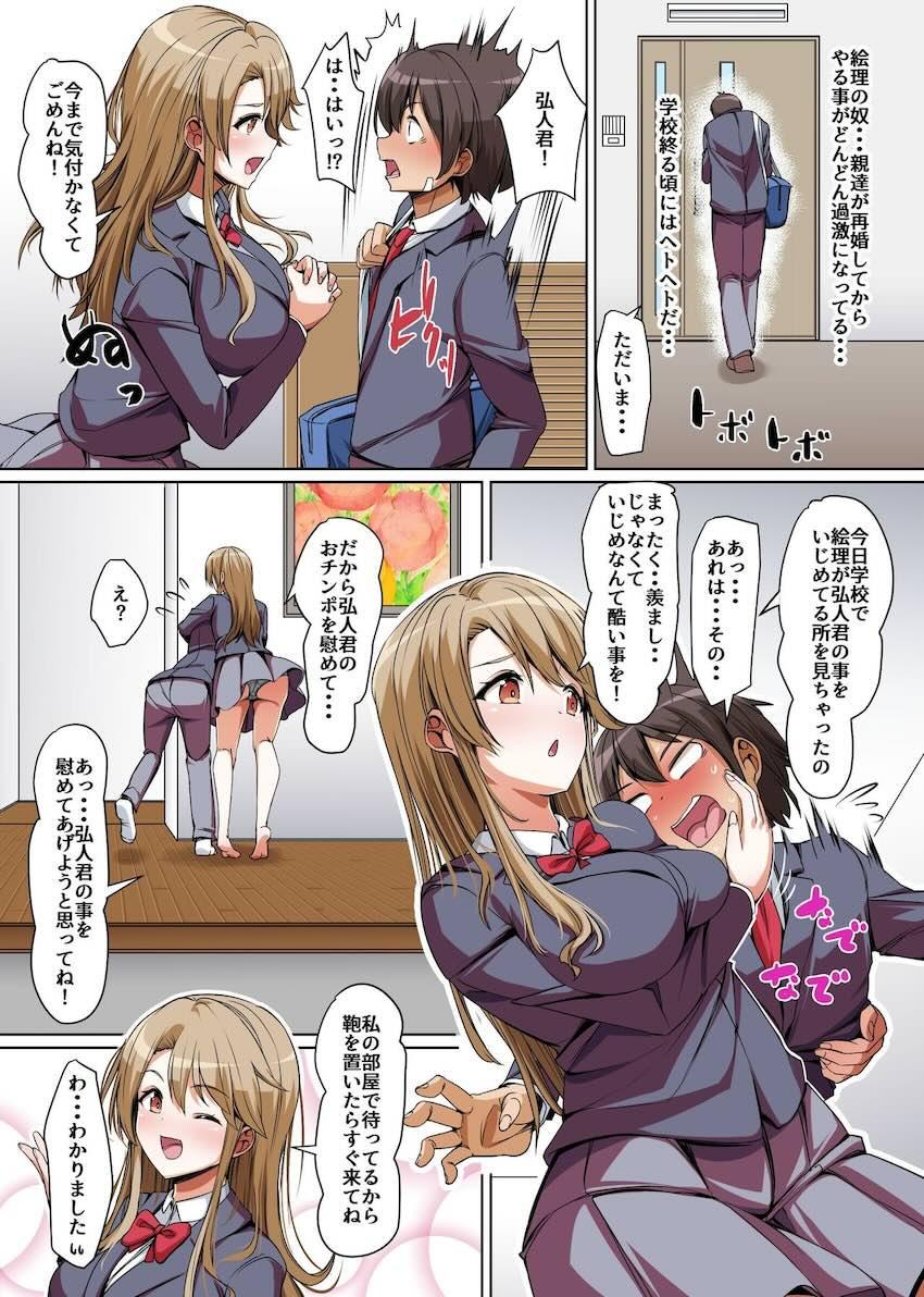 義姉妹丼で脱童貞!父親が再婚したらイジメっ娘が義妹になった〜あんたはアタシのなんだから、さっさと気持ちよくさせなさいよねっ!〜 : 008