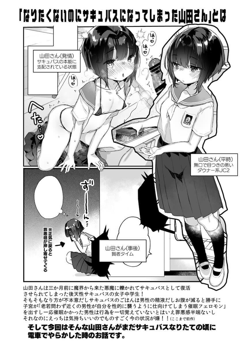 なりたくないのにサキュバスになってしまった山田さん 電車乱交編 : 003
