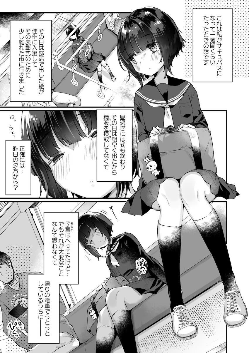 なりたくないのにサキュバスになってしまった山田さん 電車乱交編 : 004